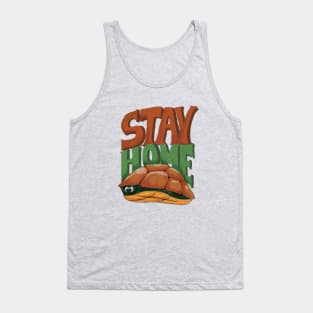 Turtle Stay home Tank Top